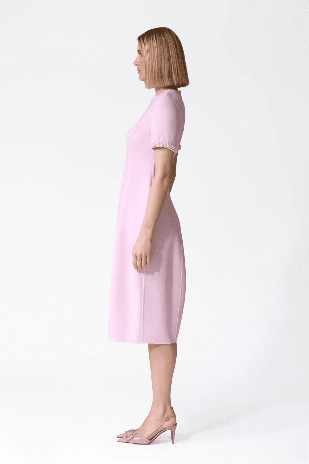 Mira Embellished Short Sleeve Tulip Dress - My Store 2