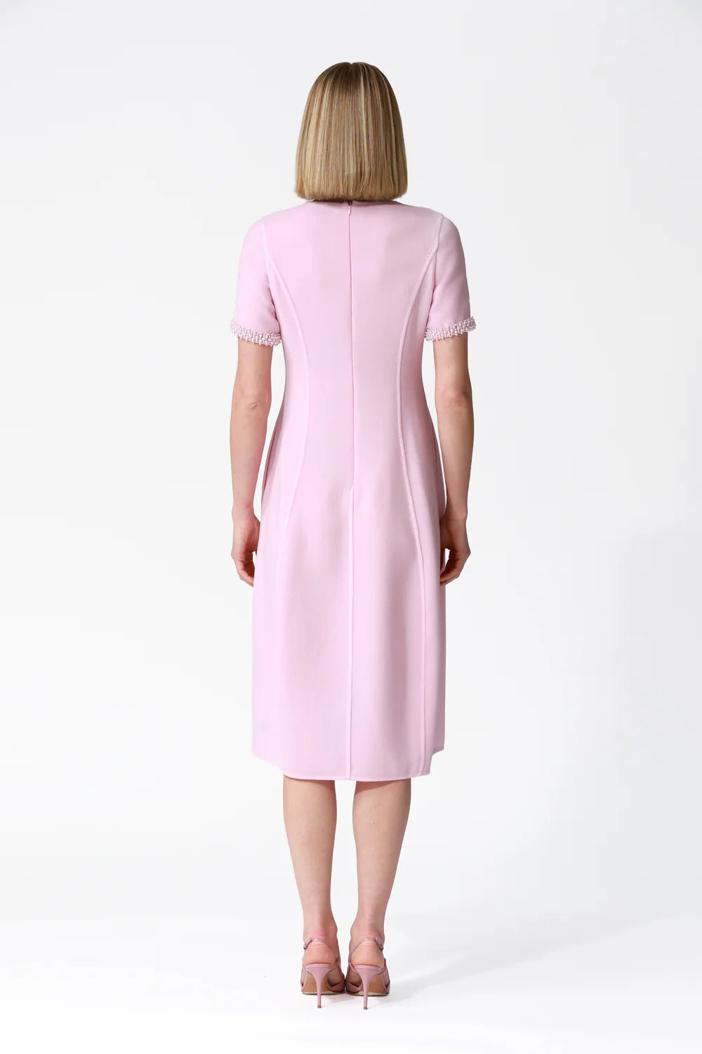 Mira Embellished Short Sleeve Tulip Dress - My Store 2